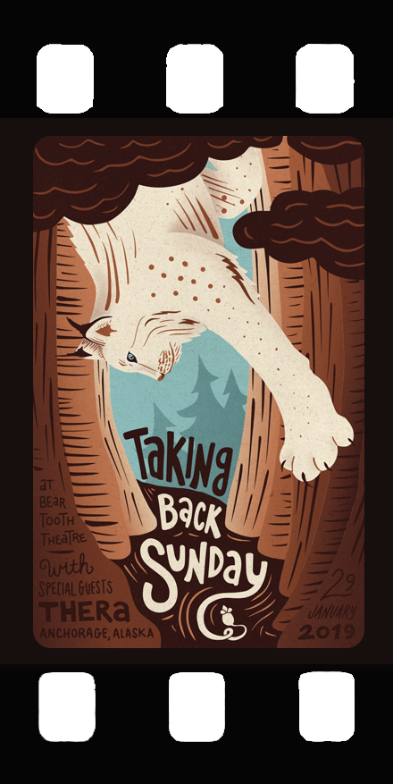 Taking Back Sunday concert poster