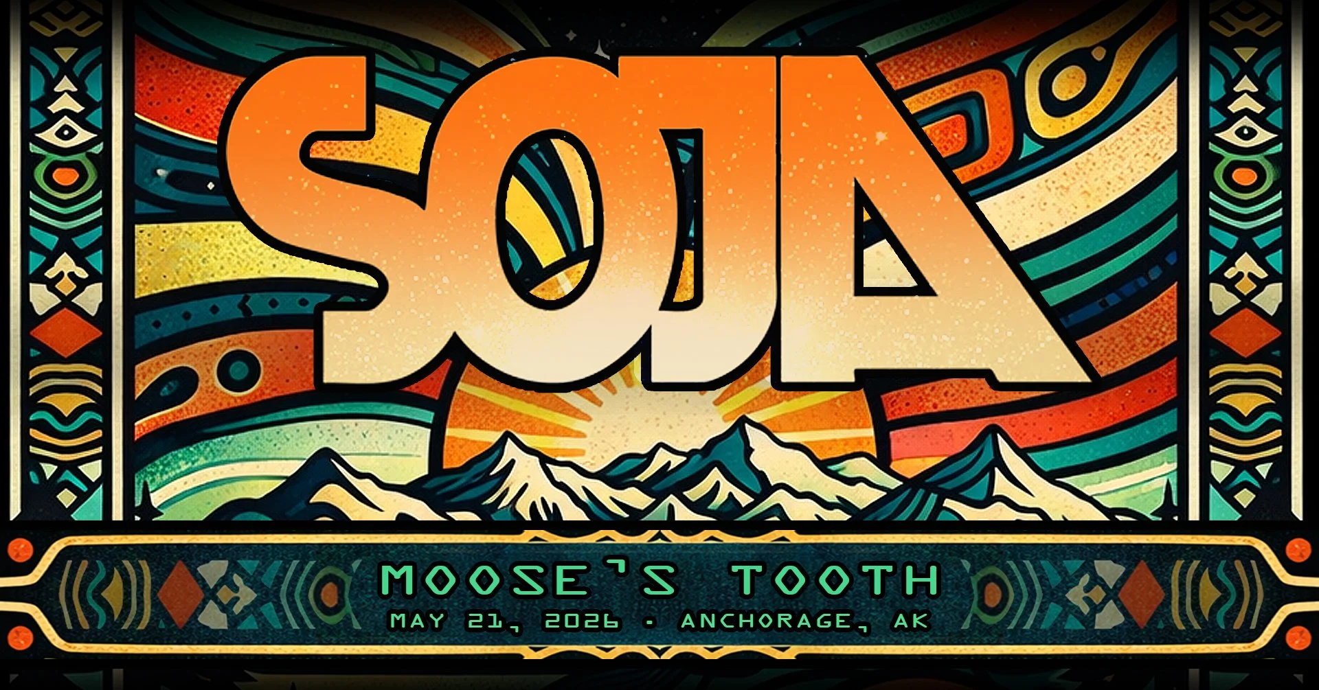1st Tap: SOJA concert poster
